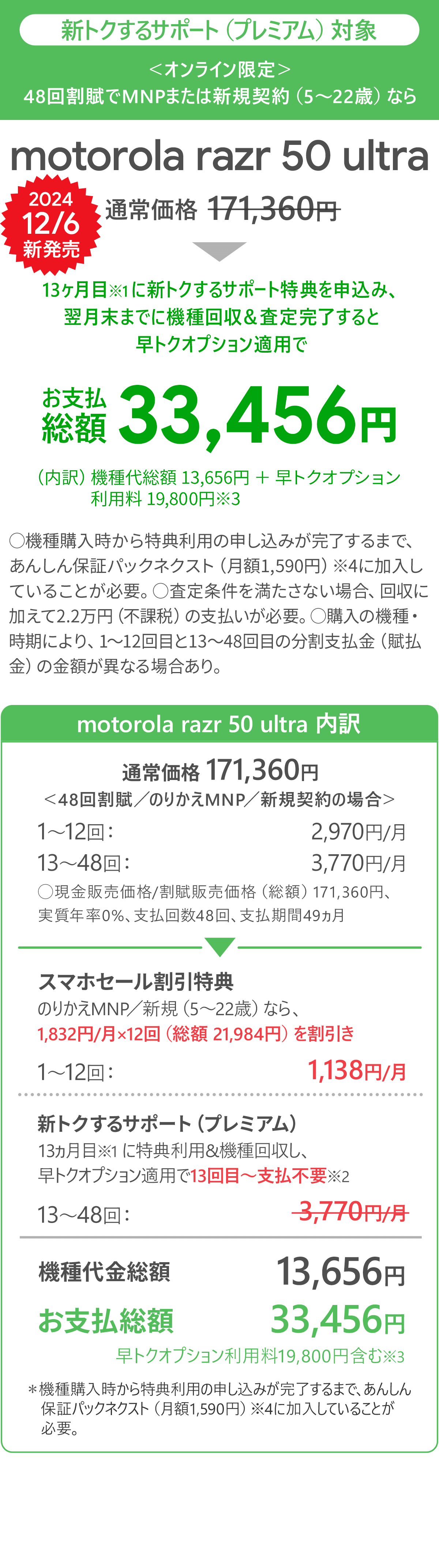 ソフトバンク「motorola razr 50 ultra」が割引き！スマホセール