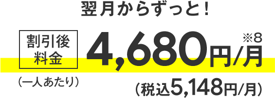 ソフトバンク料金プラン「テイガク無制限」料金内訳