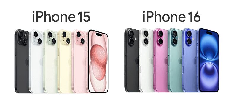 ソフトバンク「iPhone 16」と「iPhone 15」